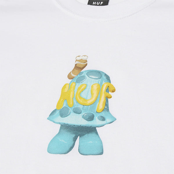 Huf Shroomery SS T Shirt White