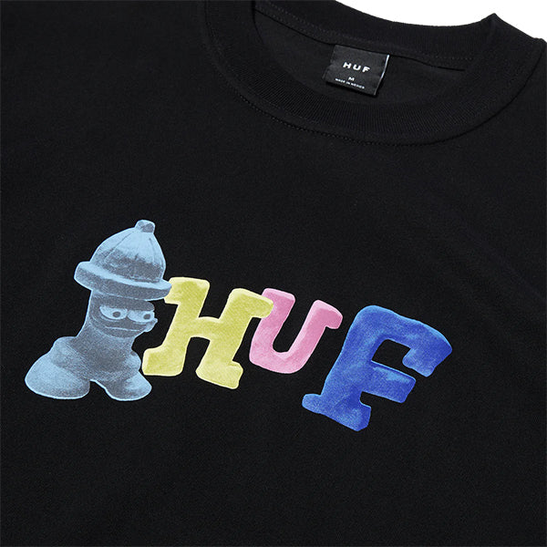 Huf Claytime SS T shirt Black