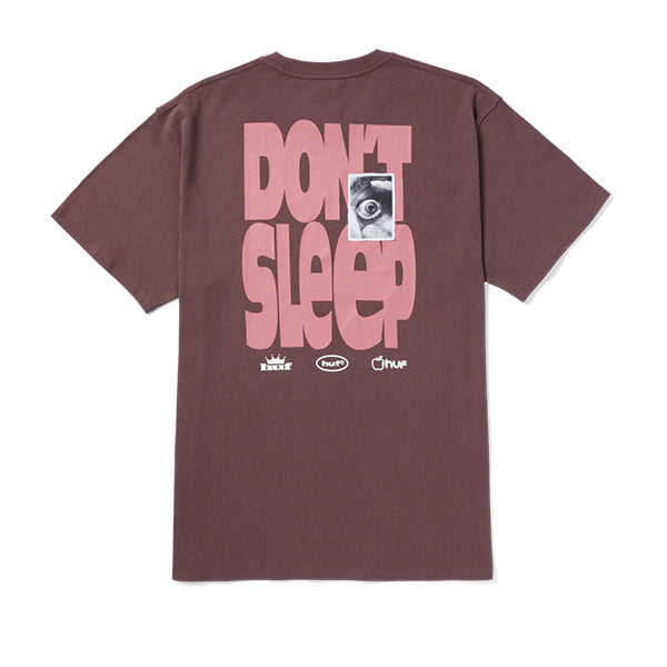 Huf SS Cousin Of Death T shirt Eggplant