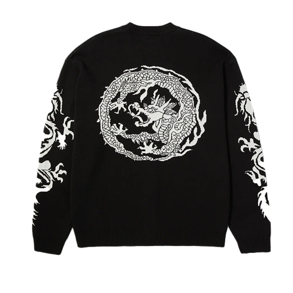 Huf Twin Dragon Cardigan Black