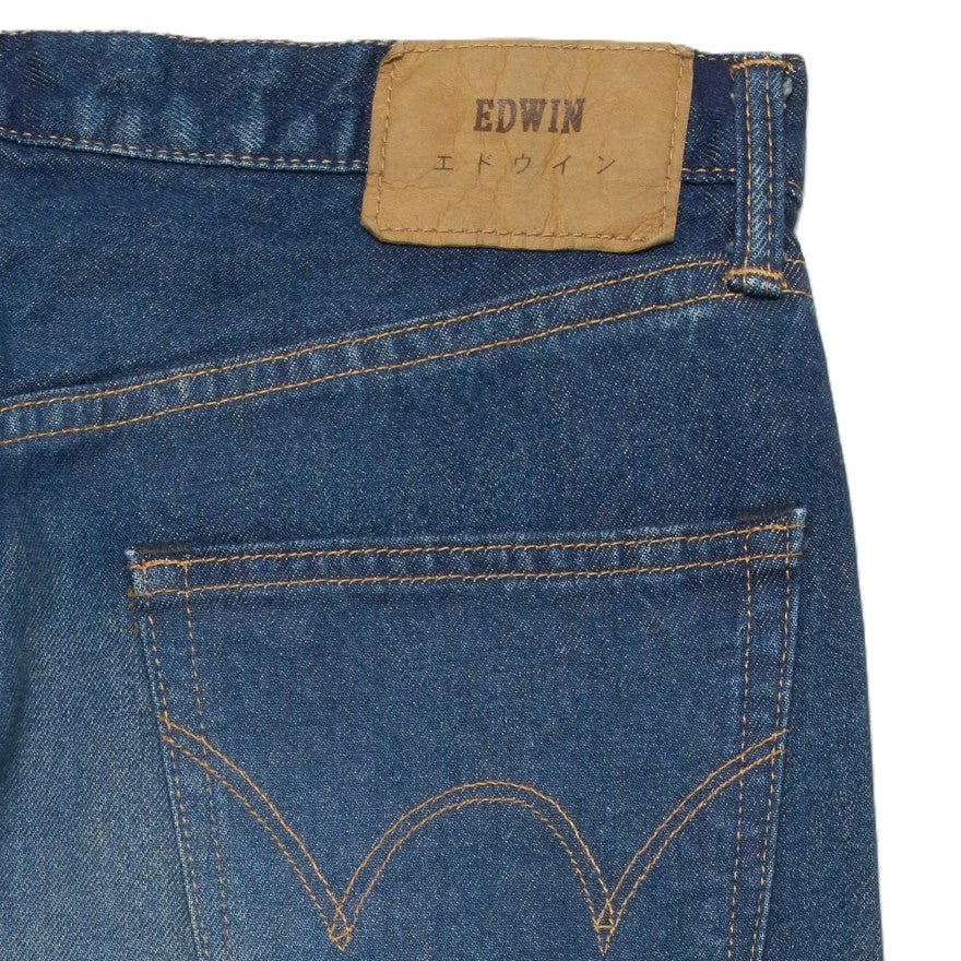 Edwin Regular Straight Jeans Blue Dark Used