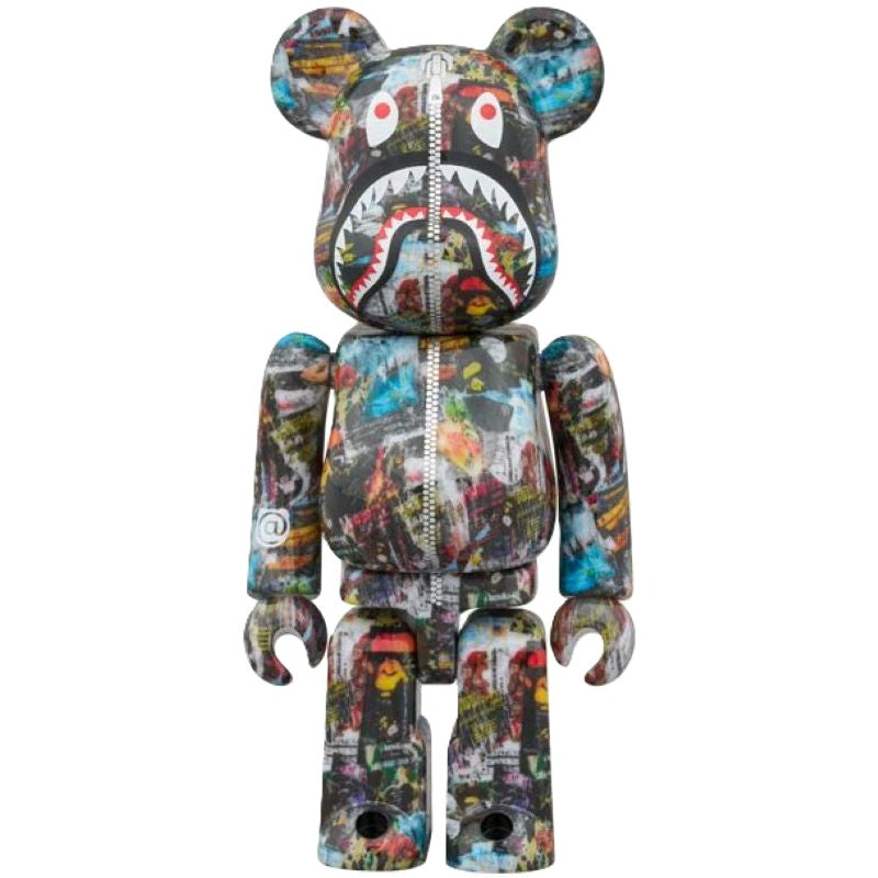 Medicom Toy 400% & 100% Bearbrick 3 pcs set - Bape Legacy Camo Shark