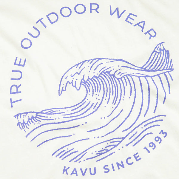 KAVU Breaker T shirt Lily White