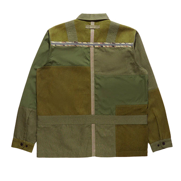 Maharishi Tugihagi Patchwork Tobi Shirt Olive