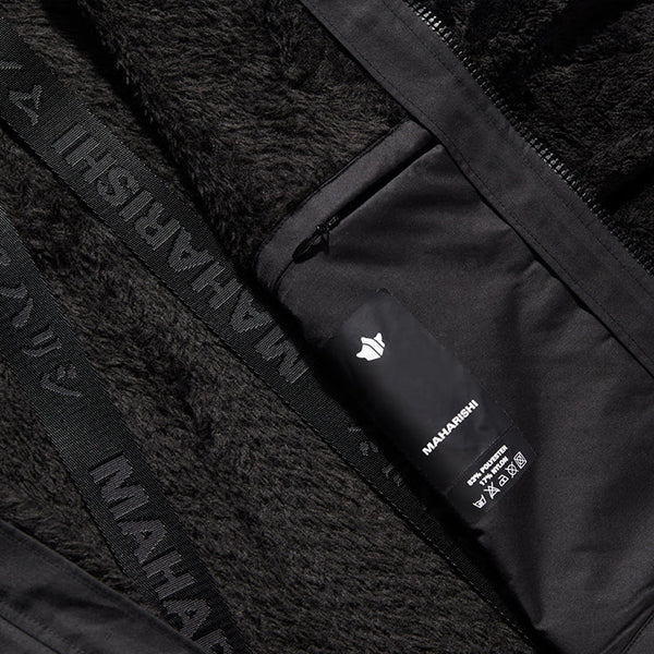 Maharishi High Loft Zipped Fleece Polartec Black