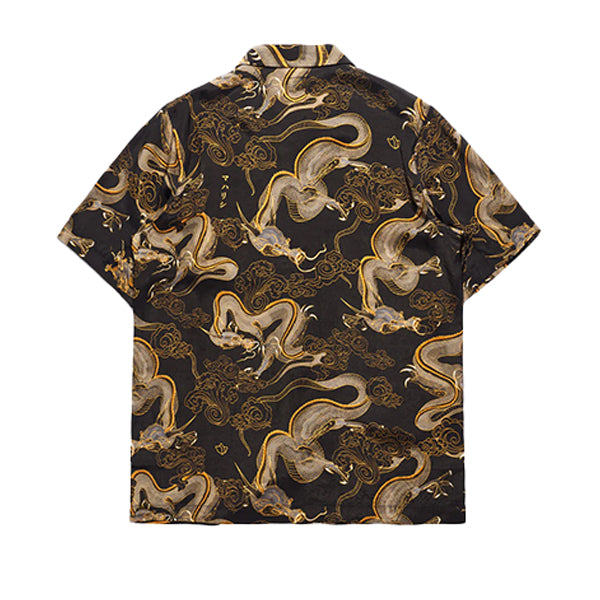 Maharishi Cloud Dragon Camp Collar Shirt Golden Black
