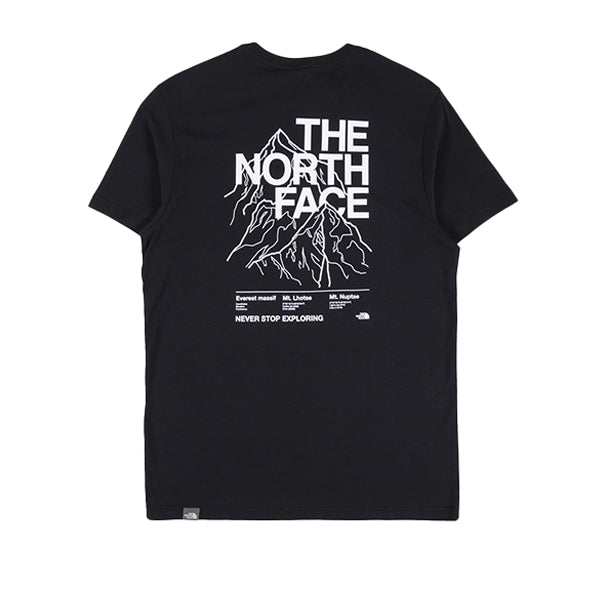 The North Face SS Mount Out T shirt Black White