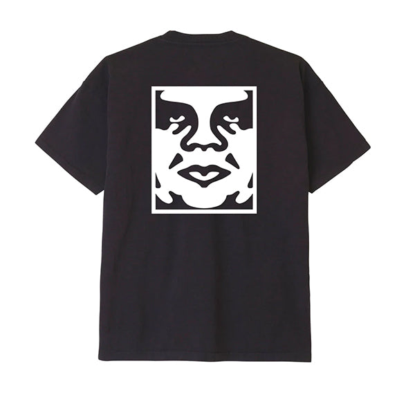 Obey Bold Icon Heavyweight T shirt Off Black