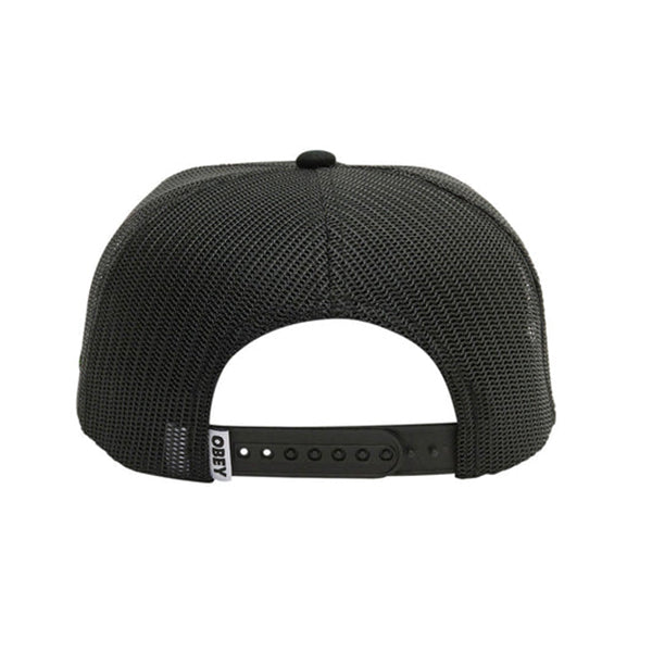 Obey Thornz Twill Trucker Cap Black