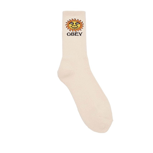 Obey Sunshine Socks Unbleached
