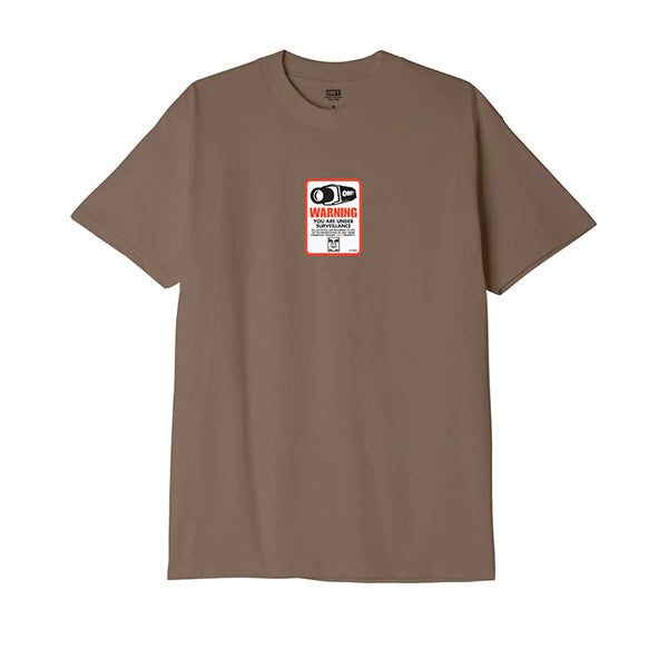 Obey Surveillance T Shirt Silt