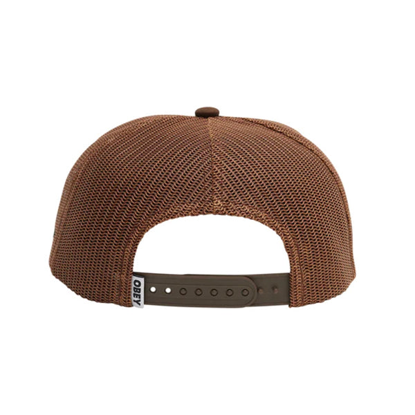 Obey Thornz Twill Trucker Cap Sepia