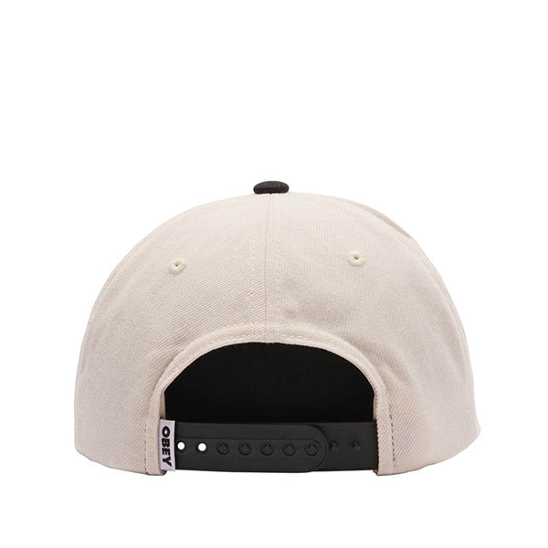 Obey Chaos 6 Panel Classic Snapback Cream