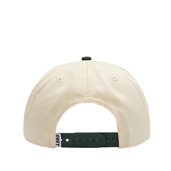 Obey Sound Twill 5 Panel Snapback Unbleached