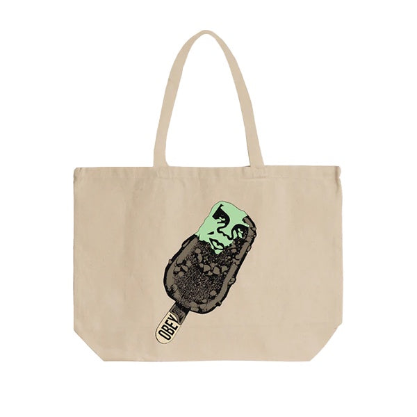 Obey Popsicle Tote Bag Natural