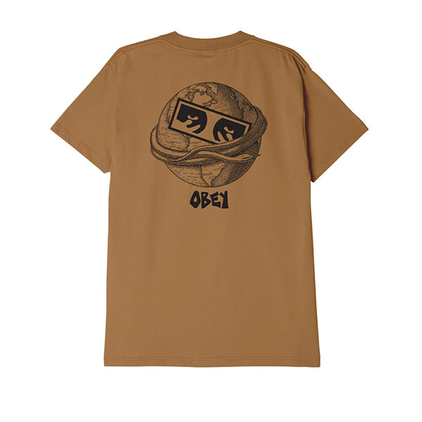 Obey Ouroboros T shirt Brown Sugar