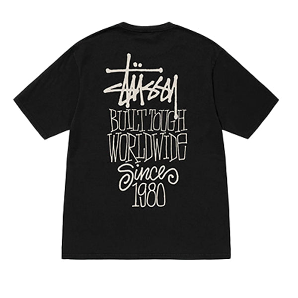 Stussy Built Tough Pig Dyed Tee Black