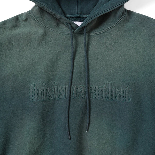 thisisneverthat Faded Embroidery Hoodie Indigo