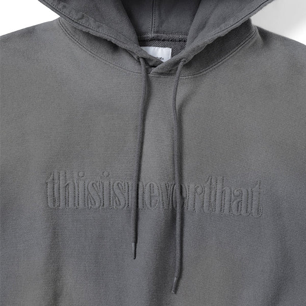 thisisneverthat Faded Embroidery Hoodie Grey
