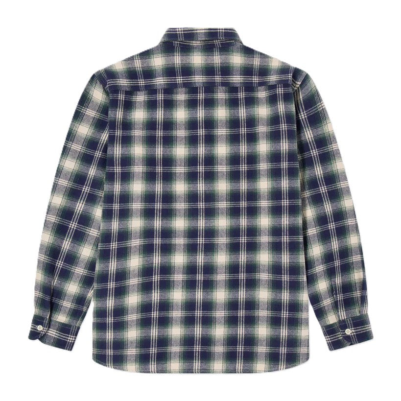 Edwin Work Shirt Madras Checks Navy Green