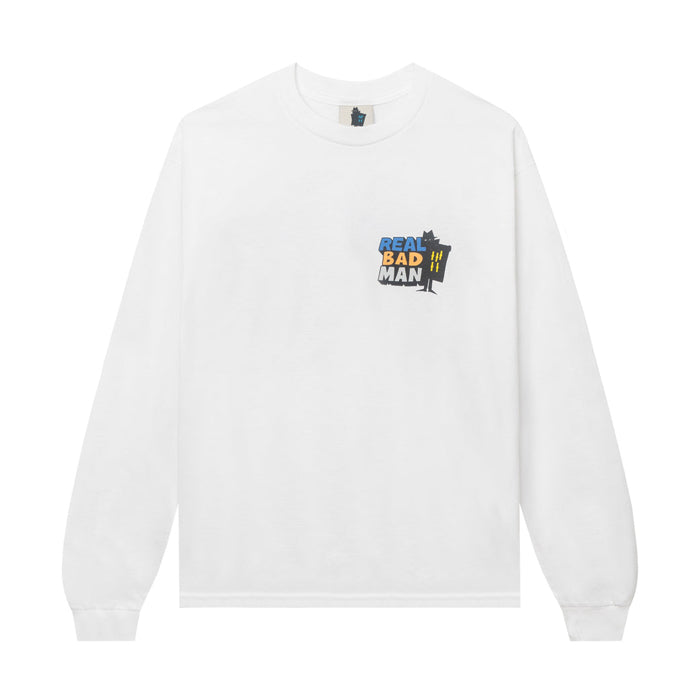 Real Bad Man RBM Logo Tee Vol 9 L/S Tee White