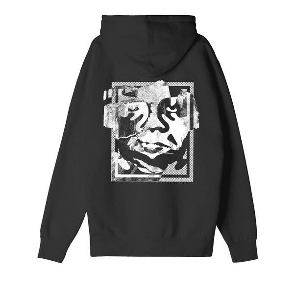 Obey novel sales bleached black hoodie