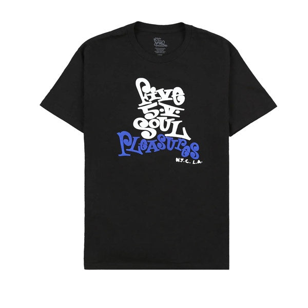 Pleasures Five 5 V T Shirt Black