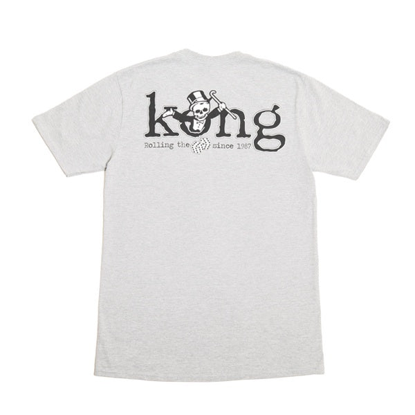 Kong Rolling The Dice T Shirt Heather Grey