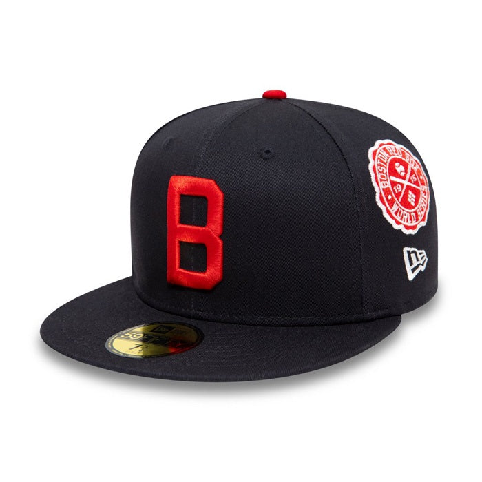 New Era Boston Red Socks Cooperstown Patch Navy 59Fifty Cap