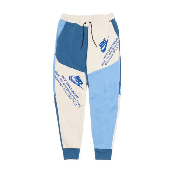 Nike Sportswear Tech Fleece Pant Light Bone Marina Blue