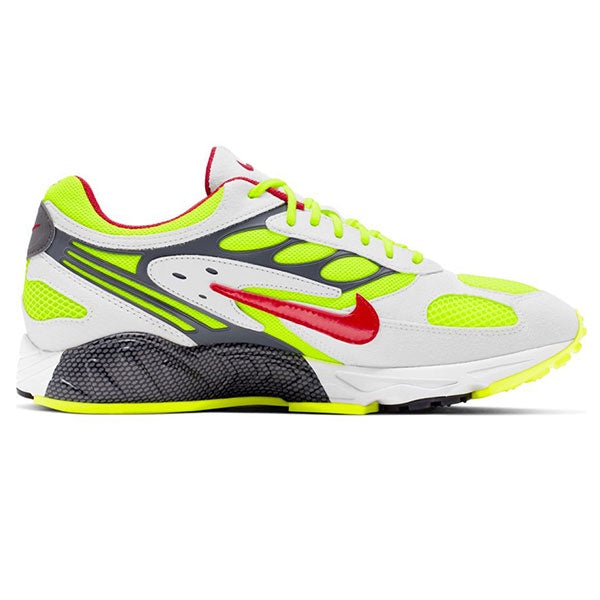 Nike Air Ghost Racer White Atom Red Neon Yellow Dark Grey