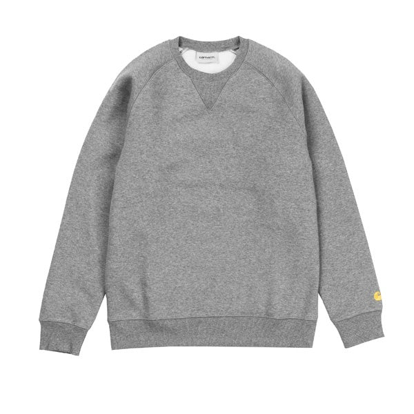 Carhartt Chase Sweat Dark Grey Heather Gold