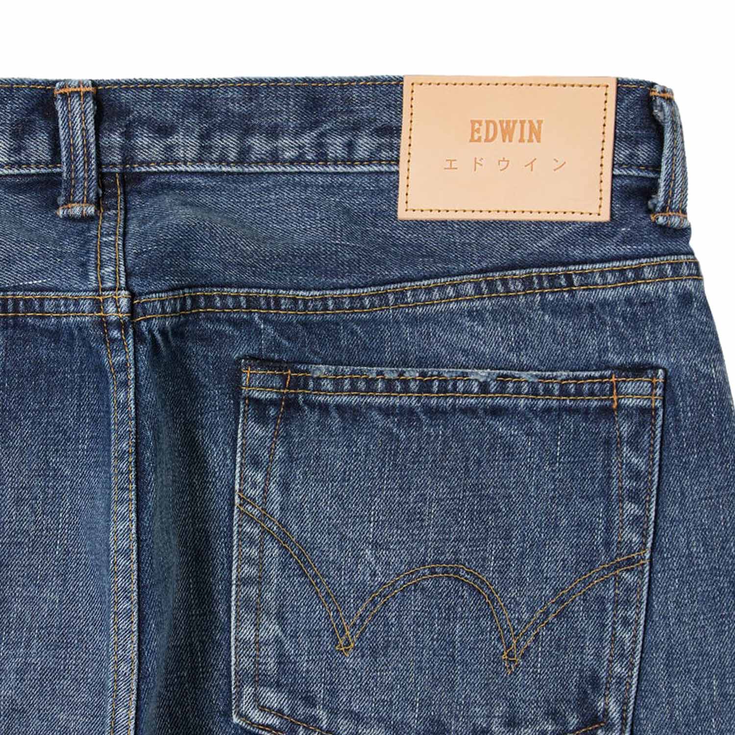 Edwin Regular Tapered Nihon Menpu Dark Pure Indigo Mid Used