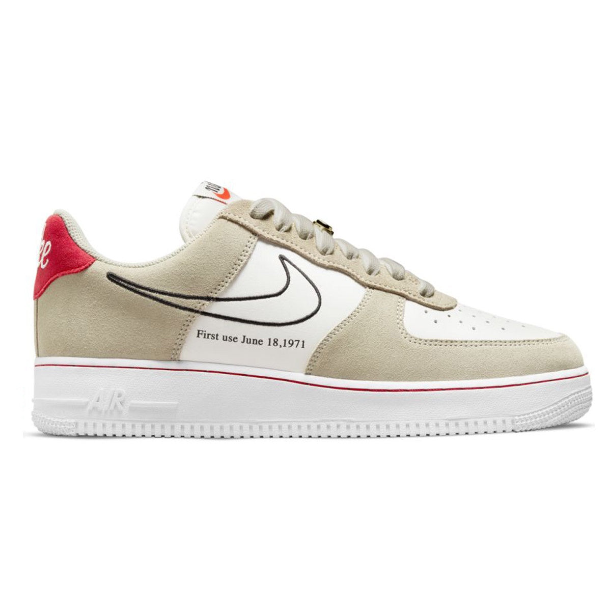 Nike Air Force 1 '07 LV8 Light Stone/Black-Sail-University Red