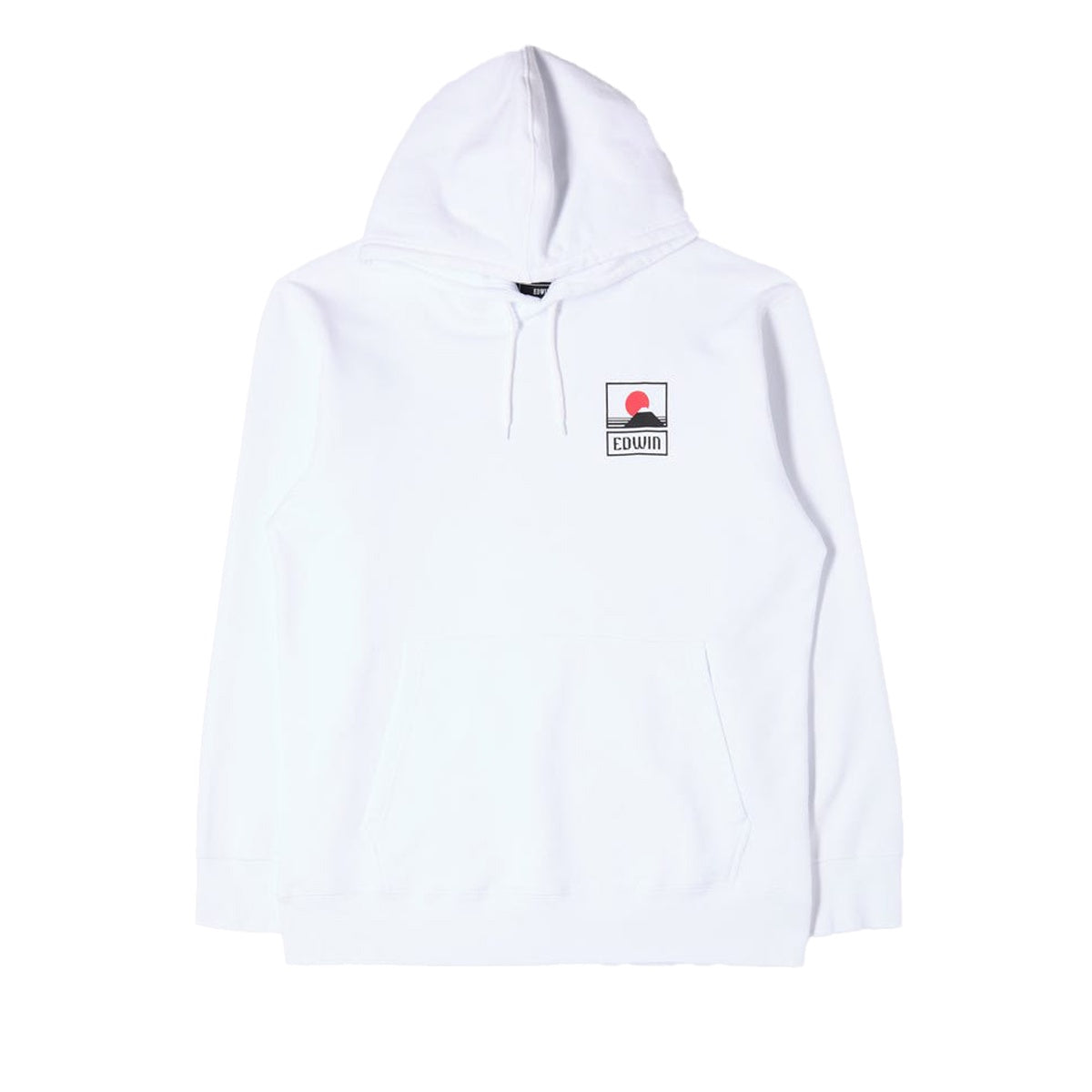 Edwin Sunset on Mt Fuji Hoodie Whisper White