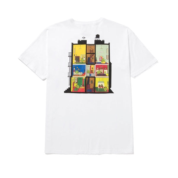 Huf SS At Home Tee White
