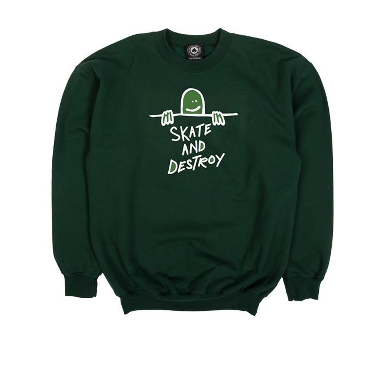 Thrasher Crew Gonz Sad Logo Forest Green