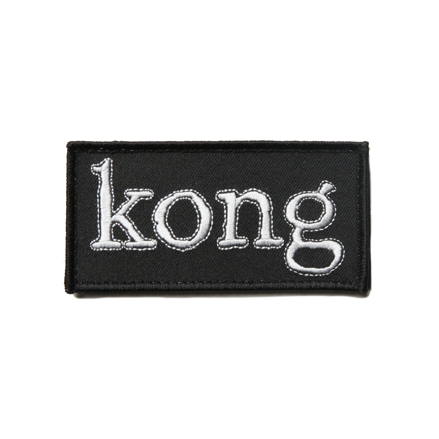 Kong Box Logo Velcro Patch Black