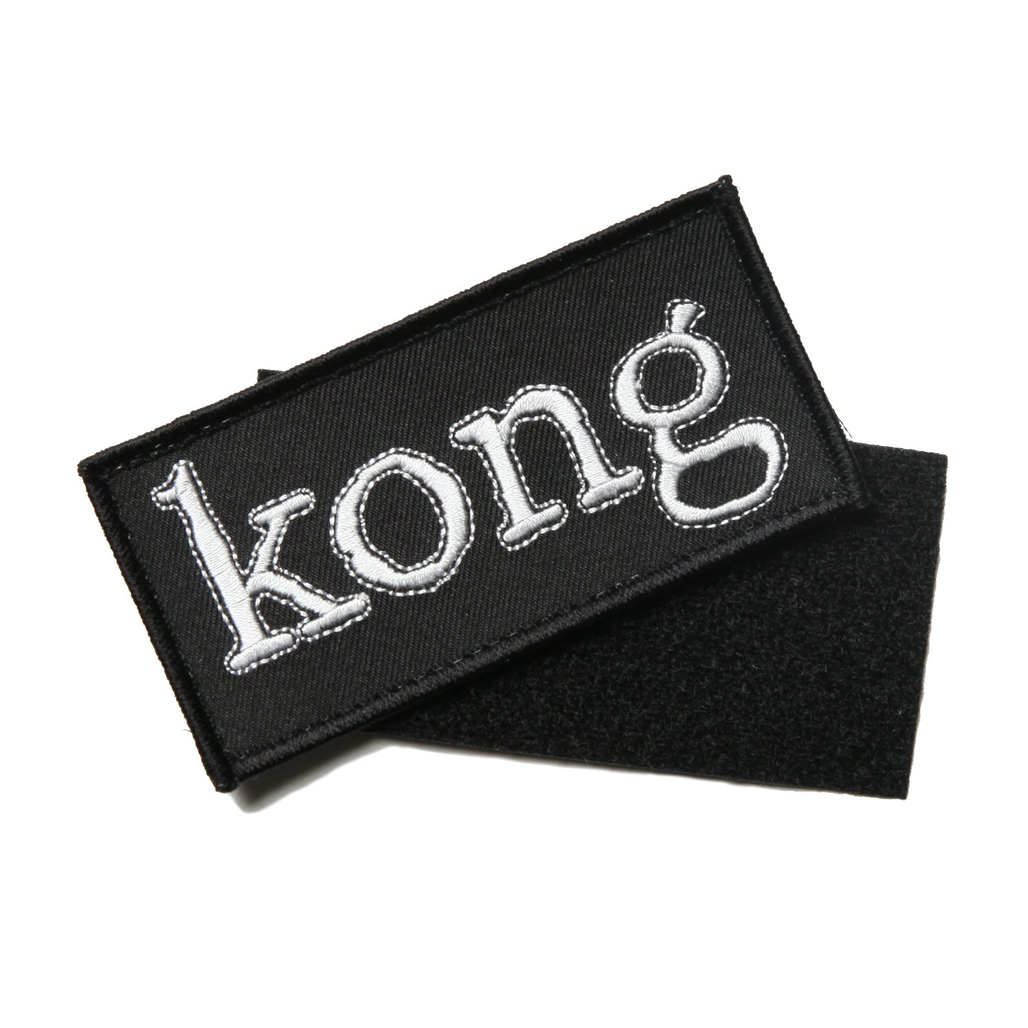 Kong Box Logo Velcro Patch Black