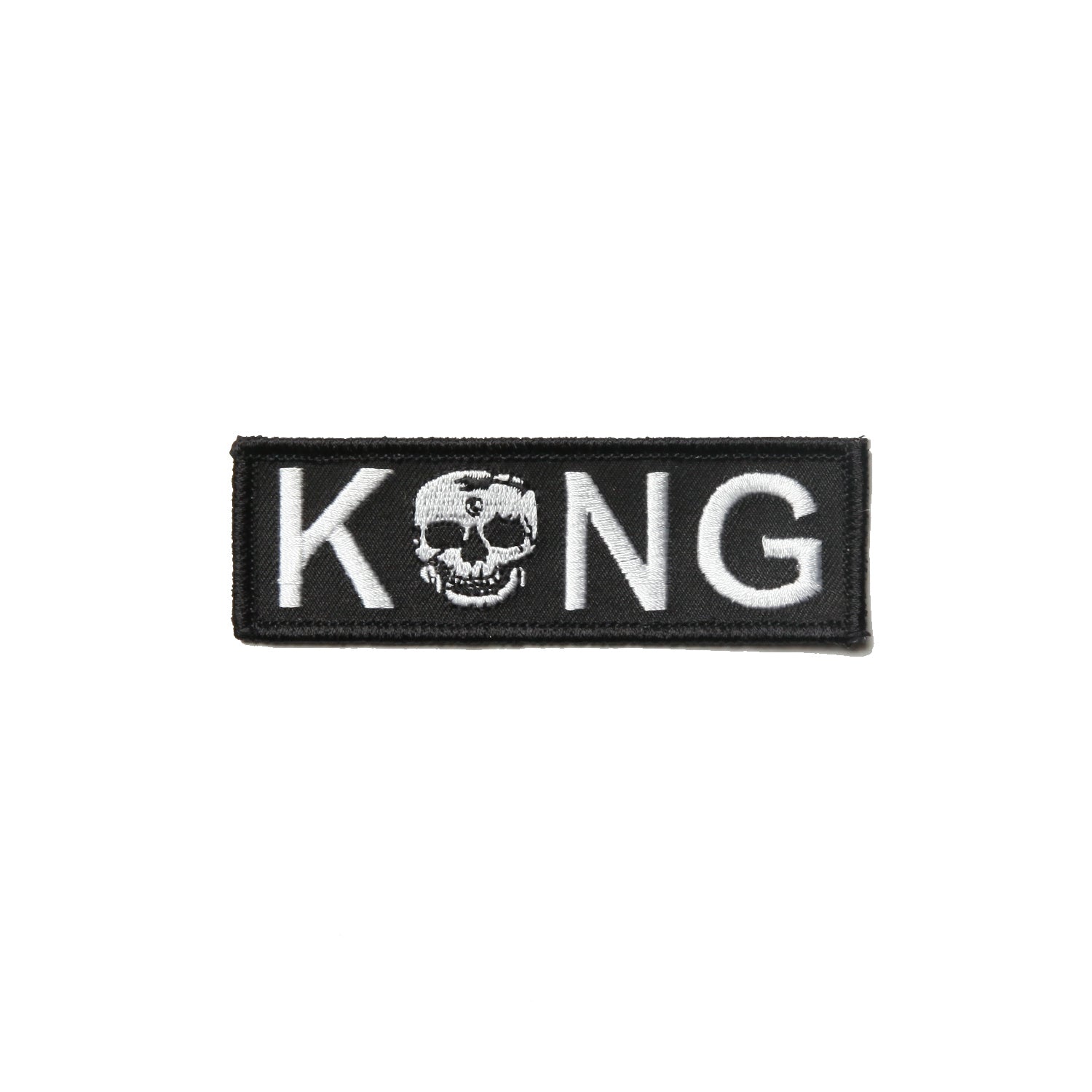Kong Skull Box Logo Patch Black