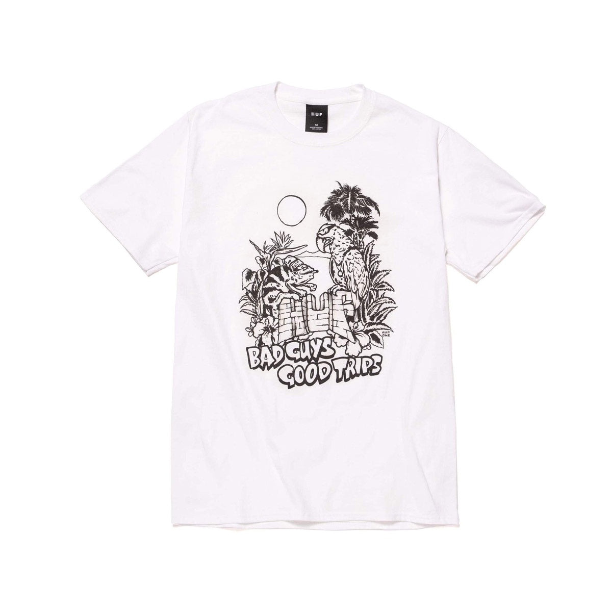 HUF SS Vacation UV Colour Tee White