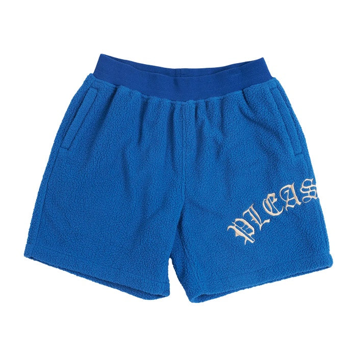 Pleasures Mars Sherpa Shorts Blue