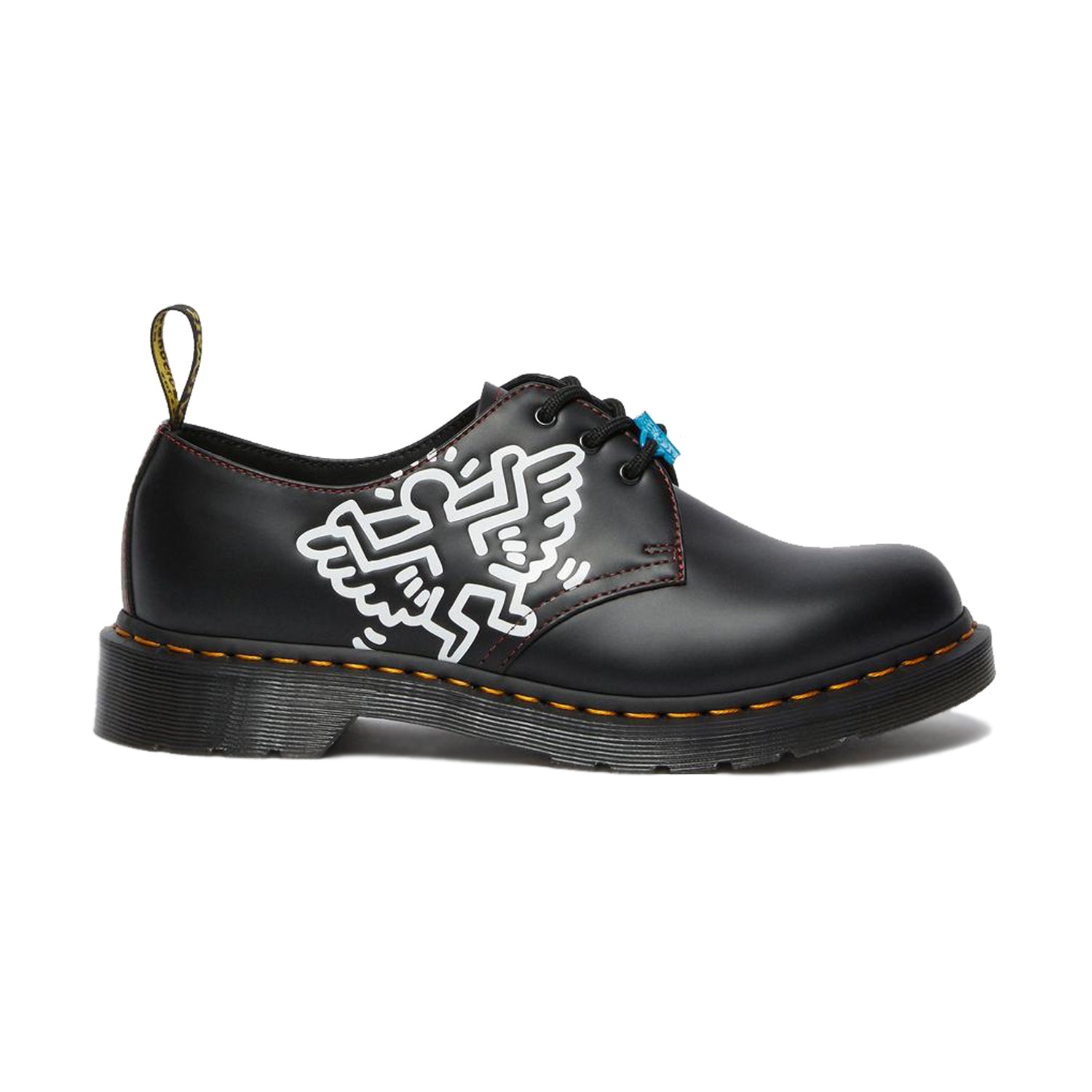 Dr. Martens 1461 Keith Haring Black Leather Shoes Black Smooth