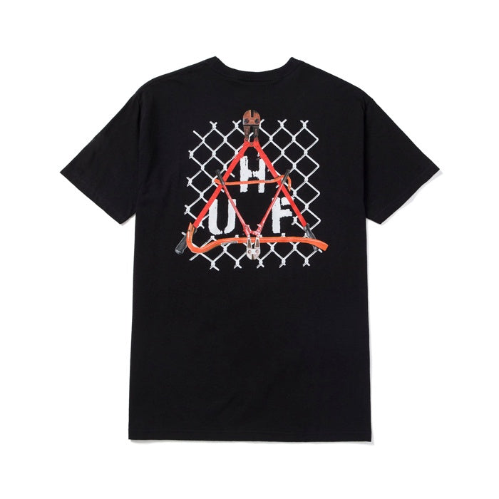Huf Trespass Triangle T Shirt Black