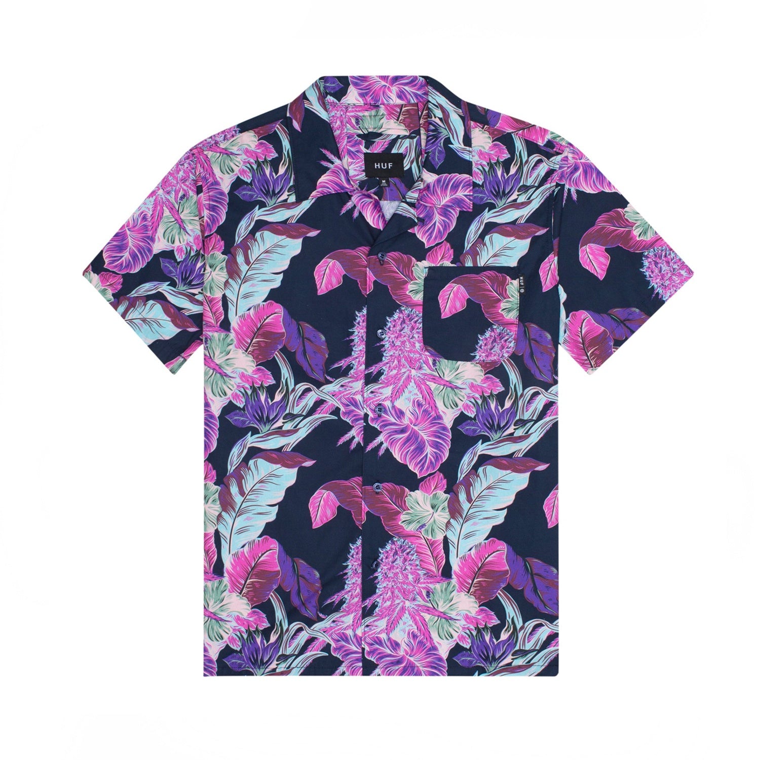 HUF SS Paraiso Resort Woven Shirt Navy