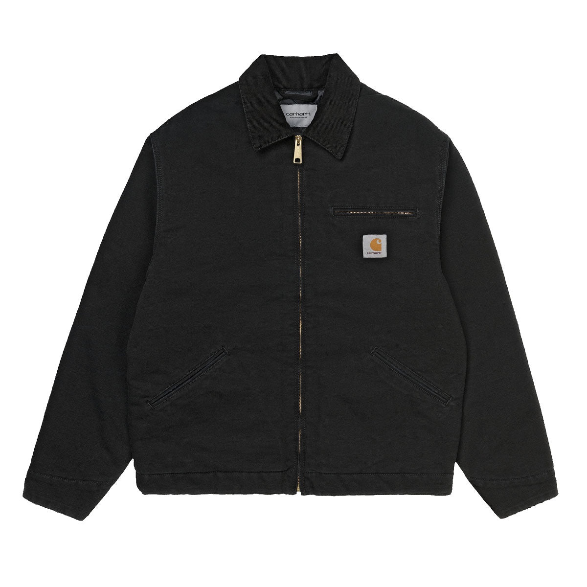 Carhartt WIP OG Detroit Jacket Black Aged Canvas