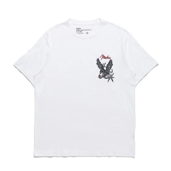 Maharishi Eagle vs Snake T shirt Washi Hebi Embroidery  White