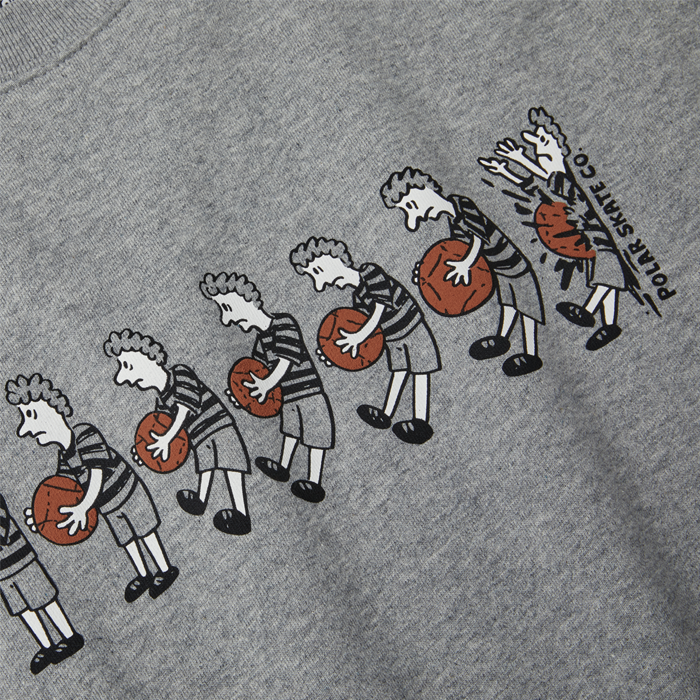 Polar Basketball Crewneck Grey