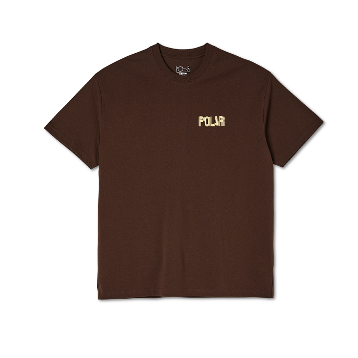 Polar Earthquake Logo Tee Brown