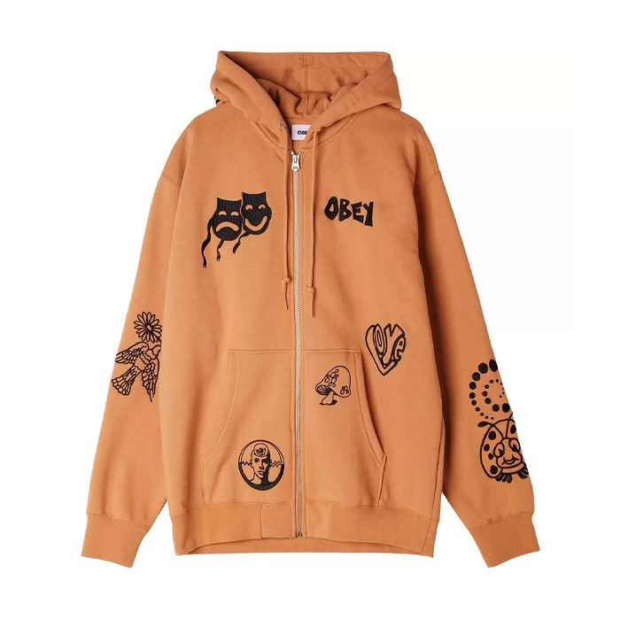 Obey 2025 zip hoodie